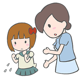 子様が手汗で悩んでいたら...